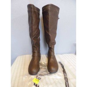 Zulily Women's Durango Boot Brown Buckle Accent Extra Wide Calf Size 7